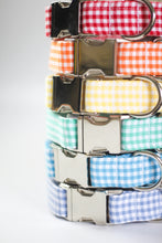 Load image into Gallery viewer, Gingham dog collars. 
