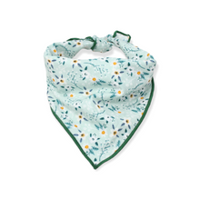 Load image into Gallery viewer, Mint Daisy Floral Dog Bandana
