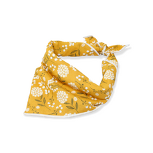 Load image into Gallery viewer, Mustard Floral Dog Bandana
