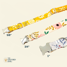 Load image into Gallery viewer, Mustard Floral | Collar &amp; Bandana Set
