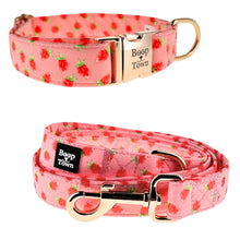 Load image into Gallery viewer, Strawberries Collar + Leash Set
