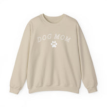 Load image into Gallery viewer, Sand Dog Mom Sweatshirt with Paw Print | Dog Mom Gift | Dog Lover Gift | Sand Unisex Heavy Blend™ Crewneck Sweatshirt
