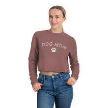 Load image into Gallery viewer, Dog Mom Sweatshirt | Bella+Canvas Women&#39;s Cropped Sweatshirt
