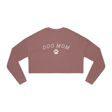 Load image into Gallery viewer, Dog Mom Sweatshirt | Bella+Canvas Women&#39;s Cropped Sweatshirt
