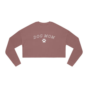 Dog Mom Sweatshirt | Bella+Canvas Women's Cropped Sweatshirt