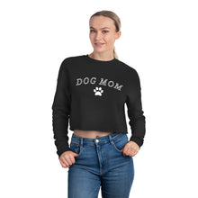 Load image into Gallery viewer, Dog Mom Sweatshirt | Bella+Canvas Women&#39;s Cropped Sweatshirt
