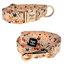 Load image into Gallery viewer, Chickens Collar + Leash Set
