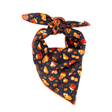 Load image into Gallery viewer, Fall Feast in Navy Dog Bandana
