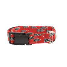 Load image into Gallery viewer, Fir Trees in Red Dog Collar
