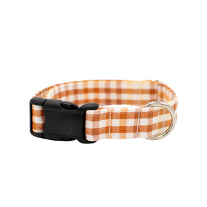 Harvest Plaid Dog Collar