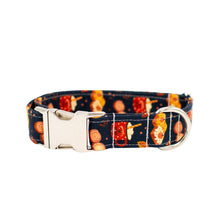 Load image into Gallery viewer, Fall Feast in Navy Dog Collar
