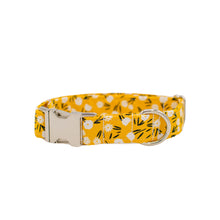 Load image into Gallery viewer, Farm Floral Yellow Dog Collar
