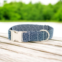 Load image into Gallery viewer, Navy Leaves Dog Collar

