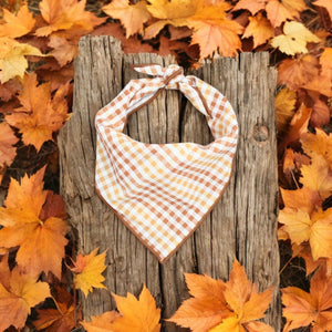 Harvest Plaid Dog Bandana