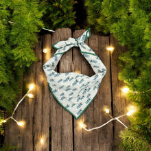 Load image into Gallery viewer, Fir Trees in Tan Dog Bandana
