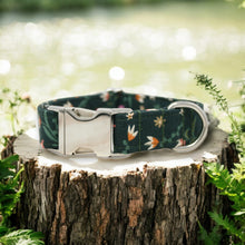 Load image into Gallery viewer, Green Flowers Dog Collar

