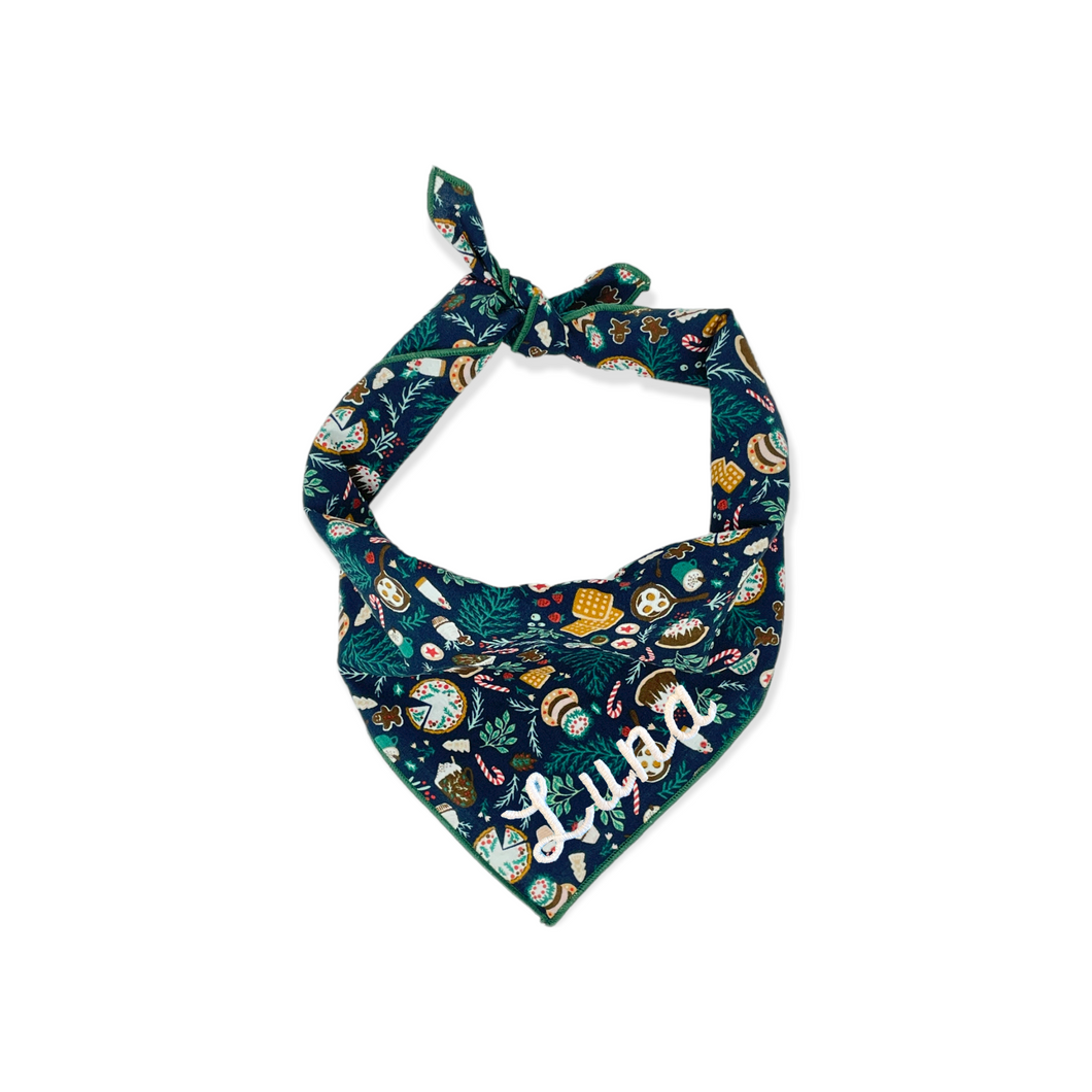 Holiday Feast Dog Bandana