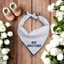 Load image into Gallery viewer, BIG BROTHER DOG BANDANA | LIGHT GRAY DITSY DOTS
