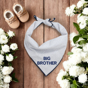 BIG BROTHER DOG BANDANA | LIGHT GRAY DITSY DOTS