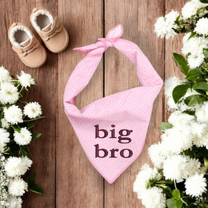BIG BRO DOG BANDANA | LIGHT PINK DITSY DOTS