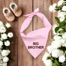 Load image into Gallery viewer, BIG BROTHER DOG BANDANA | LIGHT PINK DITSY DOTS
