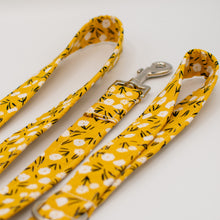 Load image into Gallery viewer, Farm Floral Yellow Dog Leash
