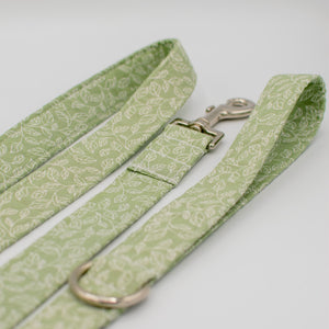 Sage Leafy Vines Dog Leash