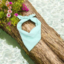 Load image into Gallery viewer, Mint Ditsy Dots Dog Bandana
