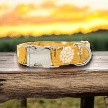 Load image into Gallery viewer, Mustard Floral | Collar and Leash Set
