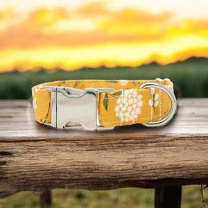 Mustard Floral | Collar and Leash Set
