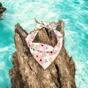 Pink Watercolor Dog Bandana