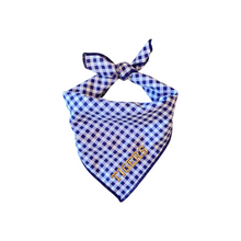 Load image into Gallery viewer, Purple Gingham Dog Bandana
