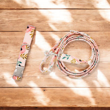 Load image into Gallery viewer, Pink Watercolor | Collar and Leash Set
