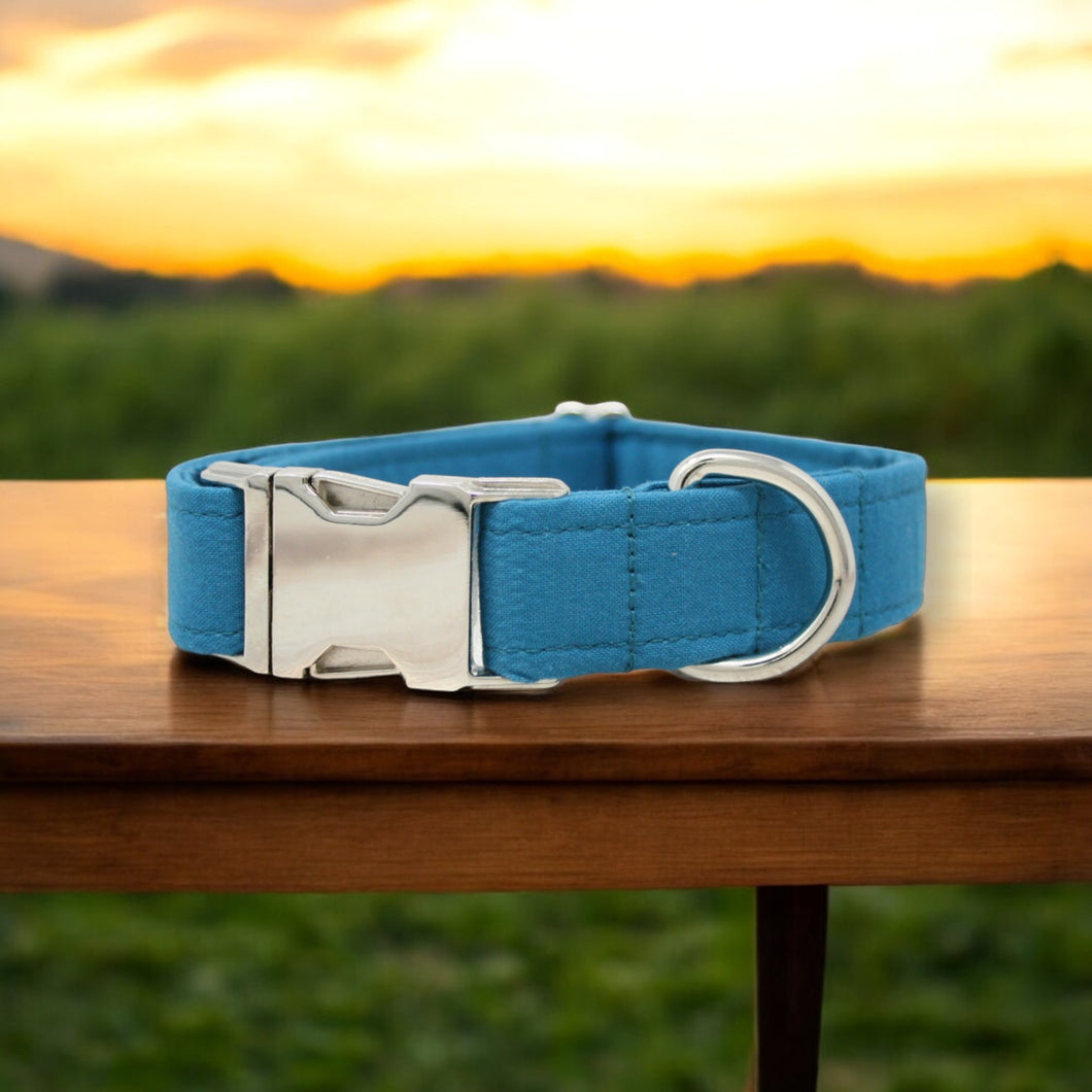 Solid Blue Dog Collar