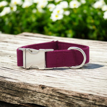 Load image into Gallery viewer, Solid Maroon Dog Collar
