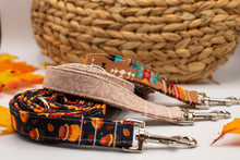 Load image into Gallery viewer, Fall Feast in Navy Dog Leash
