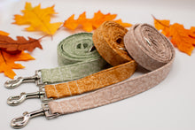 Load image into Gallery viewer, Taupe Leafy Vines Dog Collar
