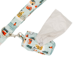 Holiday Village in Mint Dog Leash