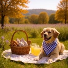 Load image into Gallery viewer, Purple Gingham Dog Bandana
