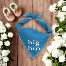 Load image into Gallery viewer, BIG BRO DOG BANDANA | SOLID BLUE
