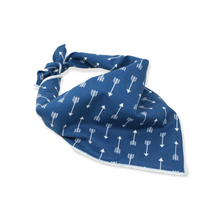 Load image into Gallery viewer, Blue Arrows Dog Bandana
