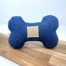 Load image into Gallery viewer, Blue Jean Canvas Dog Toy w/ Squeaker from The Oxford Dog. 
