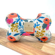 Load image into Gallery viewer, Floral dog bone canvas from The Oxford Dog. 
