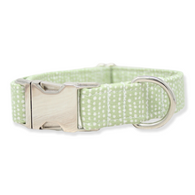 Load image into Gallery viewer, Green Dog Collar Ditsy Dots
