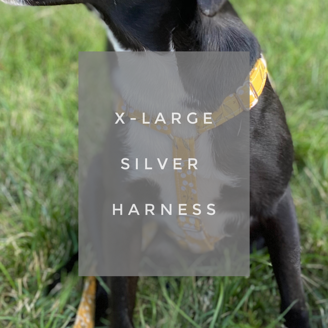 X-LARGE / SILVER / HARNESS (75+ LBS)