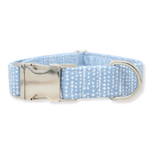 Load image into Gallery viewer, Light Blue Dog Collar Ditsy Dots
