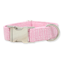 Load image into Gallery viewer, Light Pink Dog Collar Ditsy Dots
