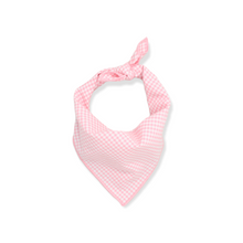 Load image into Gallery viewer, Pink Gingham Dog Bandana
