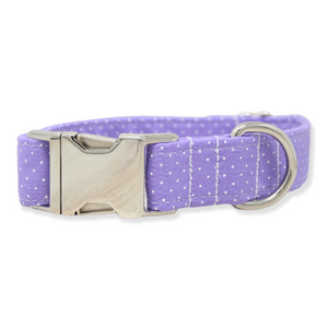 Lavender Dots Dog Collar | Clearance