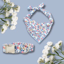 Load image into Gallery viewer, Rosa Periwinkle | Collar &amp; Bandana Set
